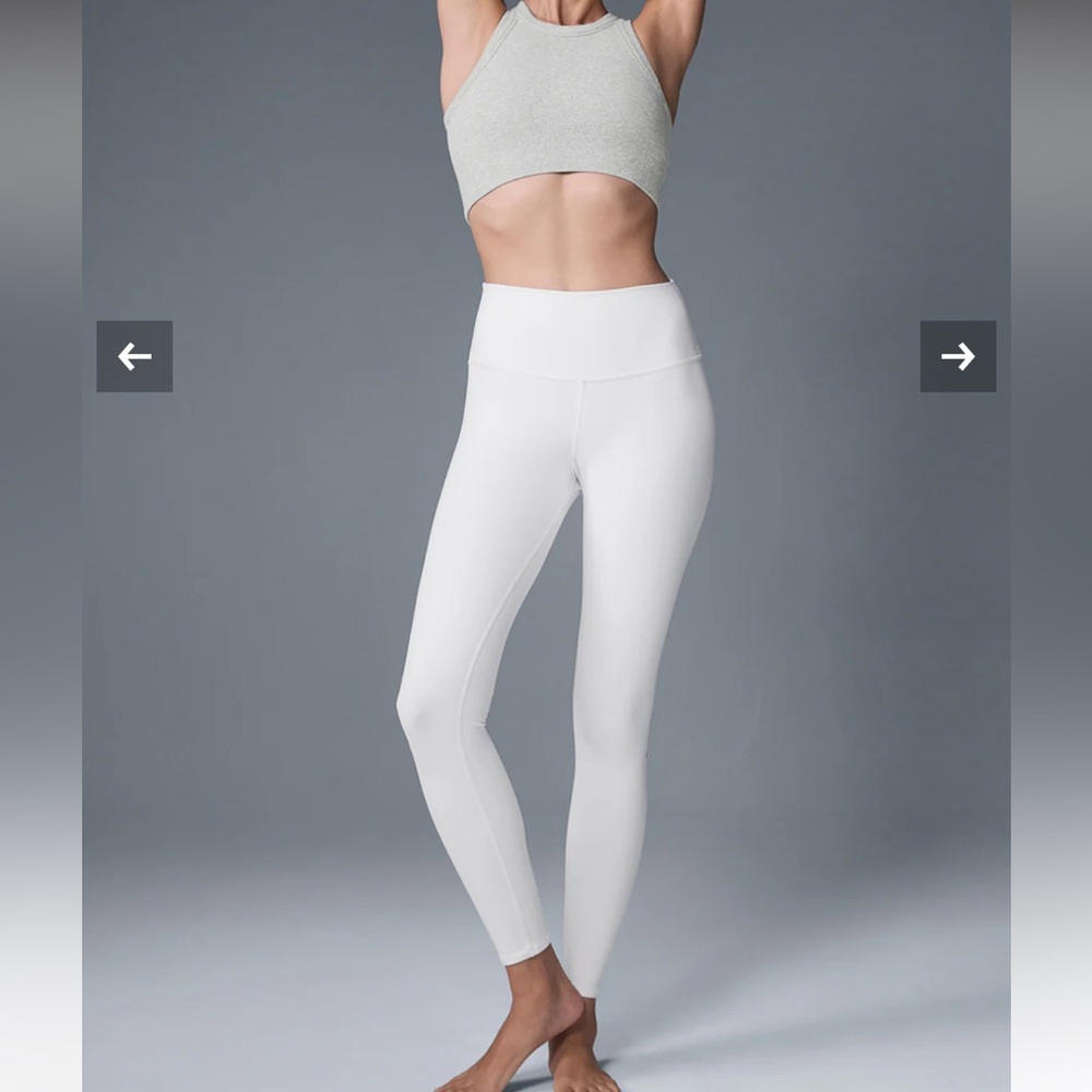 Alo High Waist Airbrush Legging in White